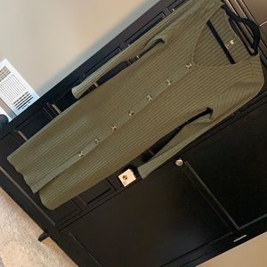 Green Sweater Midi Dress